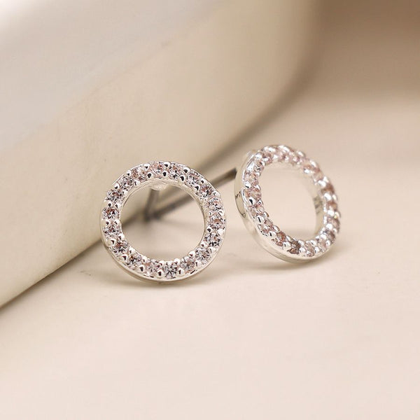 Tiny Silver Plated Hoop Studs