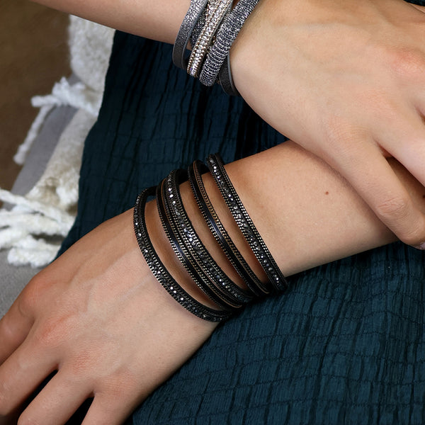 Black & Bronze Multilayer Magnetic Bracelet