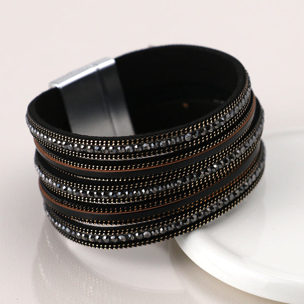 Black & Bronze Multilayer Magnetic Bracelet