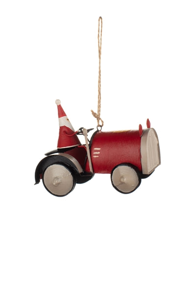 Tractor & Santa Decoration
