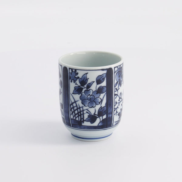 Blue & White Floral Teacup