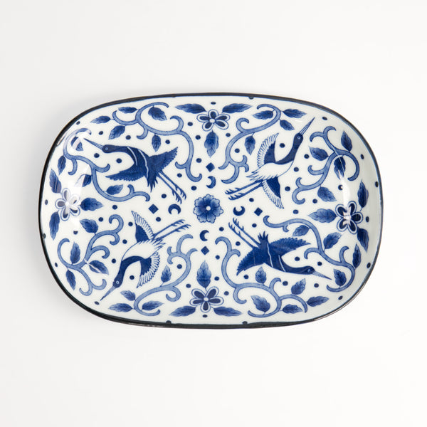 Tokyo Blue Maizuru Oblong Plate