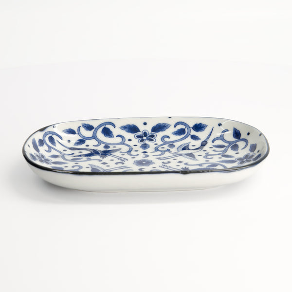 Tokyo Blue Maizuru Oblong Plate