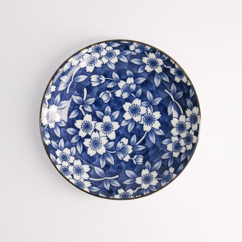 Tokyo Blue Sakura Round Plate