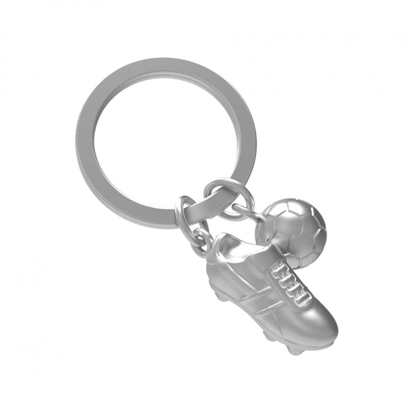 Silver Football & Shoe Keyring