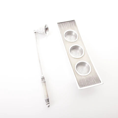 Brushed Silver Candle Snuffer