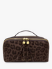 Soho Medium Make Up & Wash Bag - Chocolate Leopard