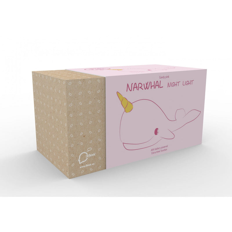 Candy Pink Narwhal Night Light
