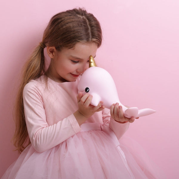 Candy Pink Narwhal Night Light
