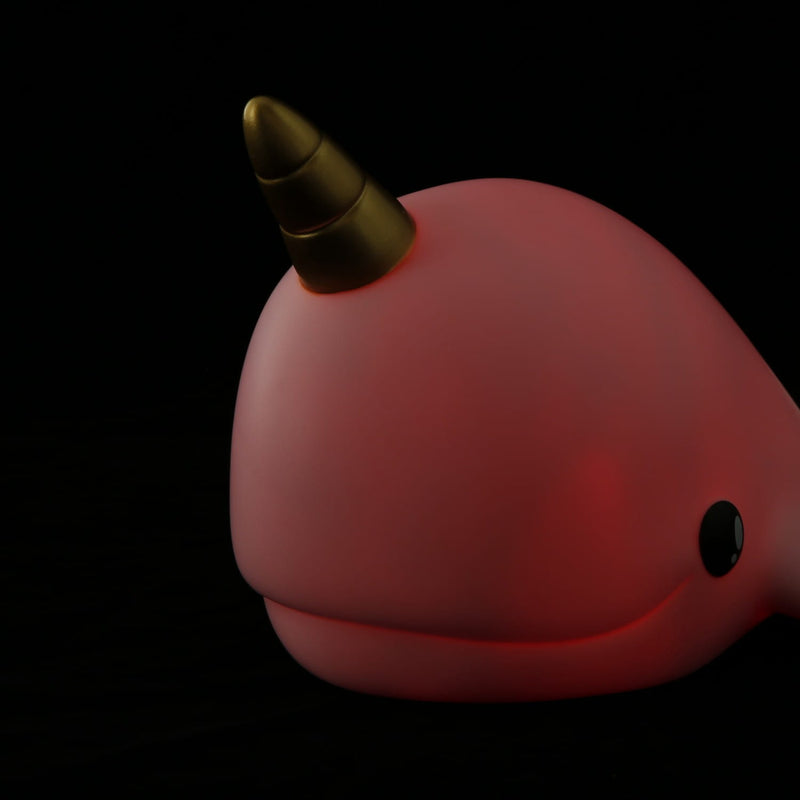 Candy Pink Narwhal Night Light
