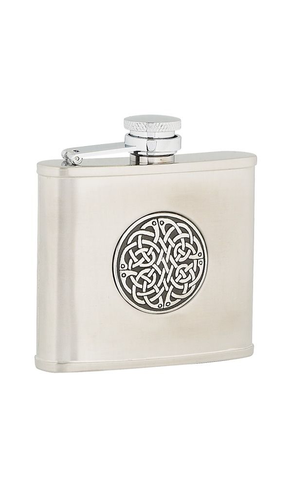 Celtic & Thistle Stainless Steel Hip Flask