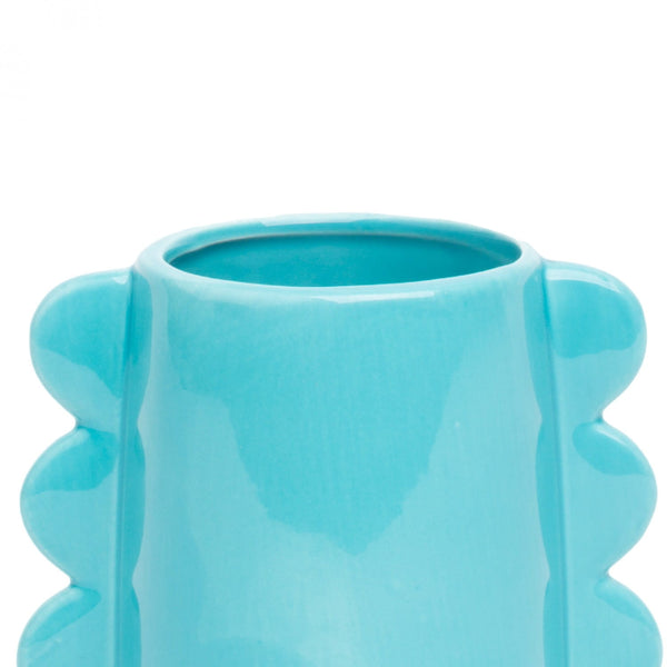Waves Blue Vase -Medium