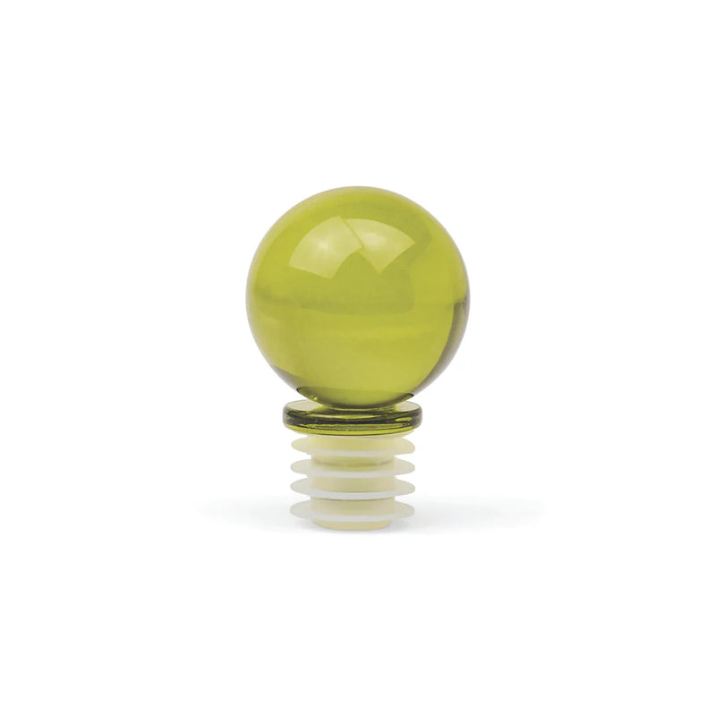 The Moony Glass Bottle Stopper - Olive