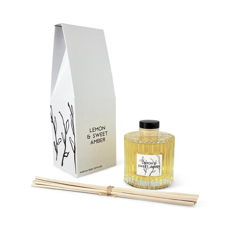 Bougie Reed Diffuser - Lemon & Sweet Amber