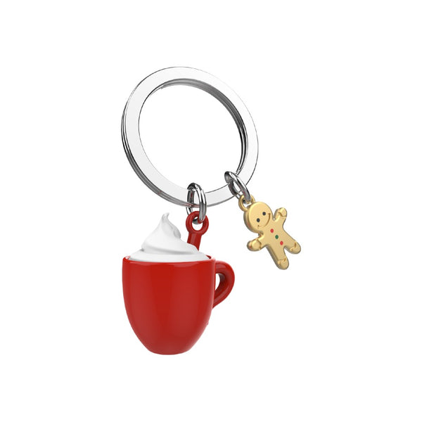 Cosy Mug & Gingerbread Man Keyring