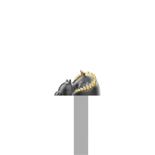 Grey & Gold Dragon Bookmark