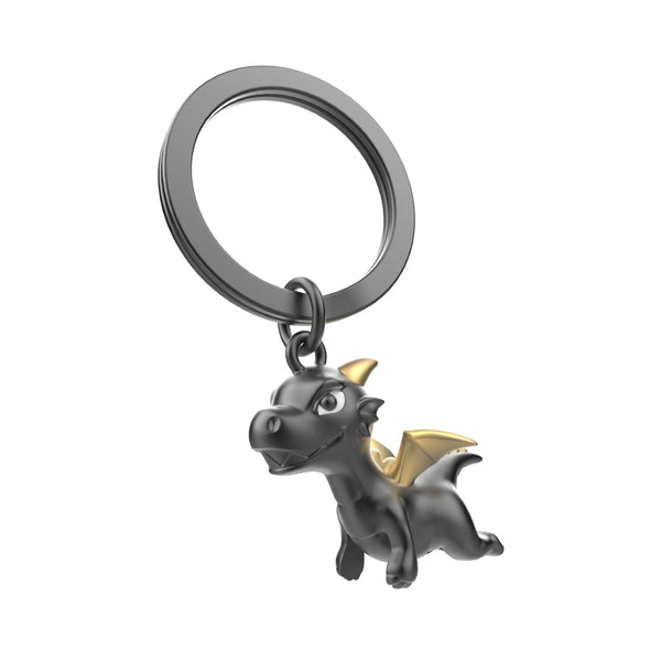 Dragon With Golden Wings Keyring