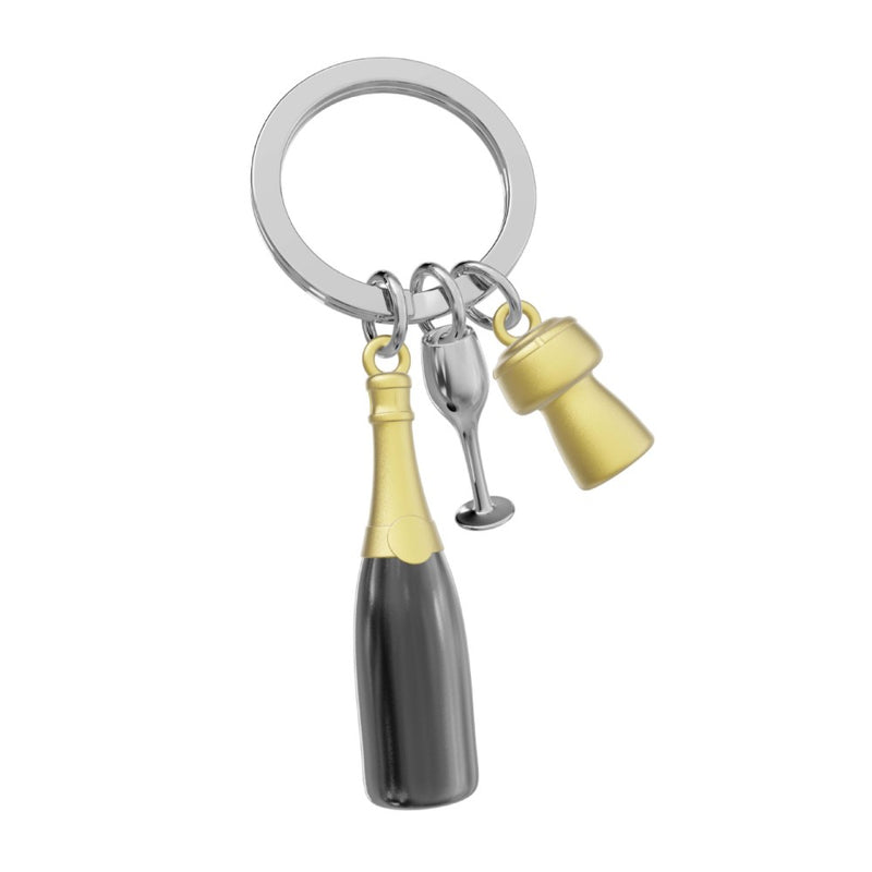 Champagne Bottle Keyring