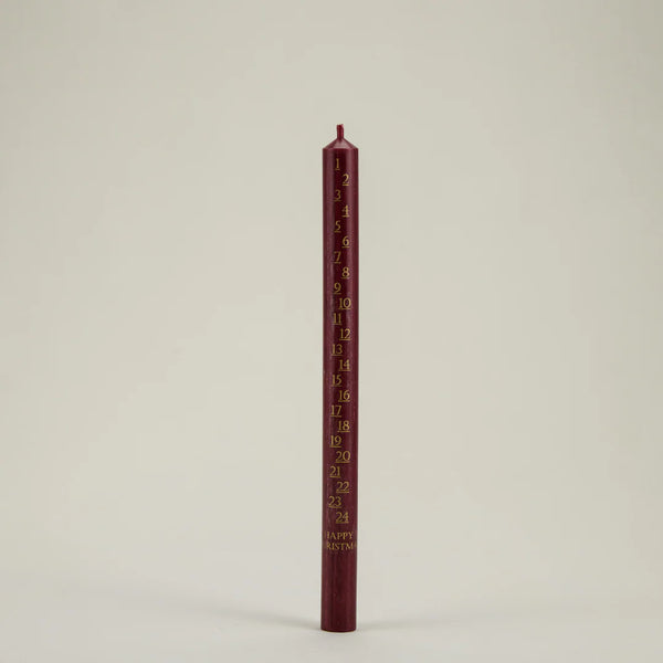 Christmas Red Advent Candle