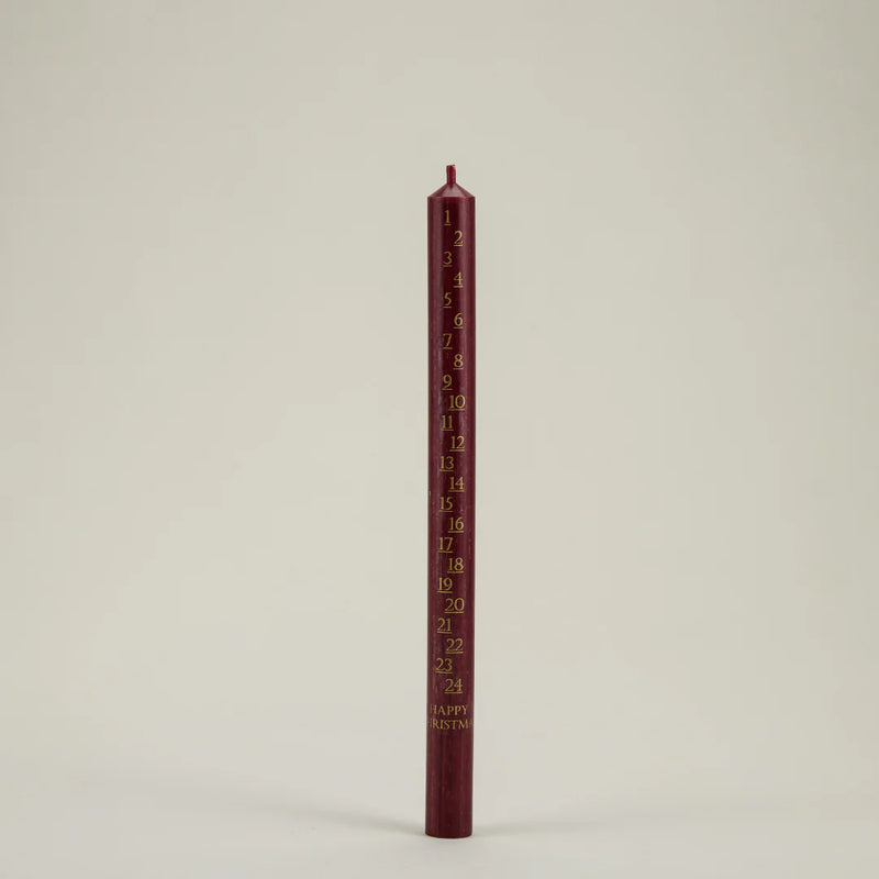 Christmas Red Advent Candle