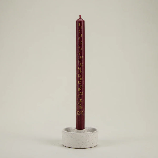 Christmas Red Advent Candle
