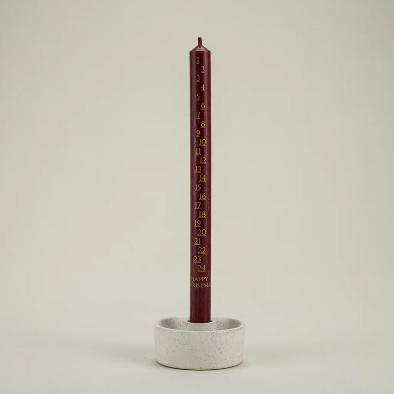 Christmas Red Advent Candle