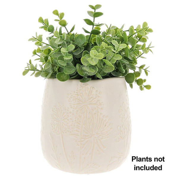 Meadow Sweet Cream Planter Large