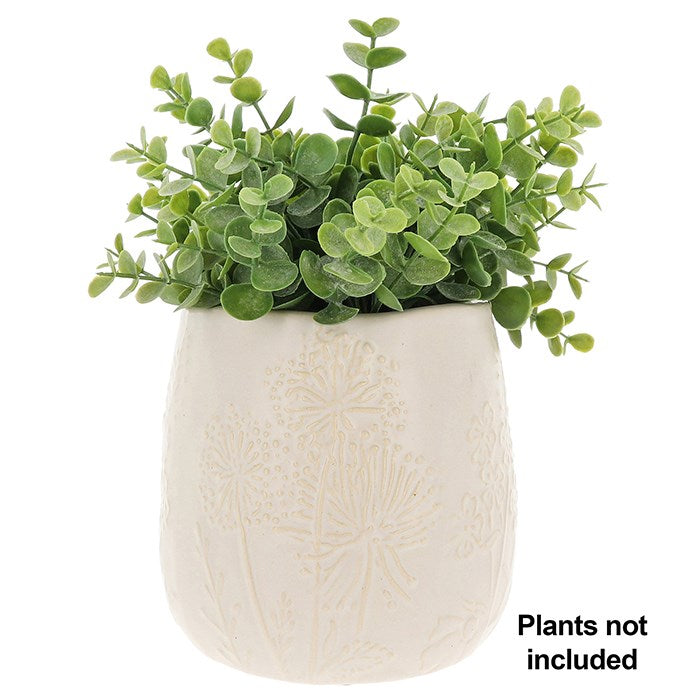 Meadow Sweet Cream Planter Large