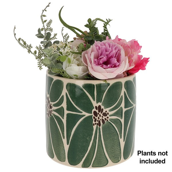 Tropic Petal Planter Large Green
