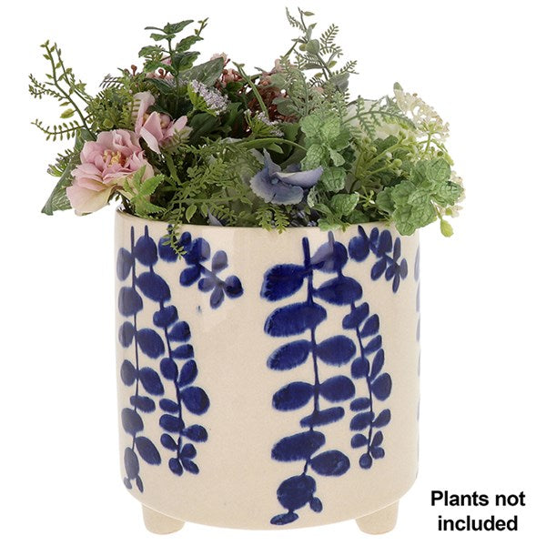 Cobalt Planter With Feet Creeper