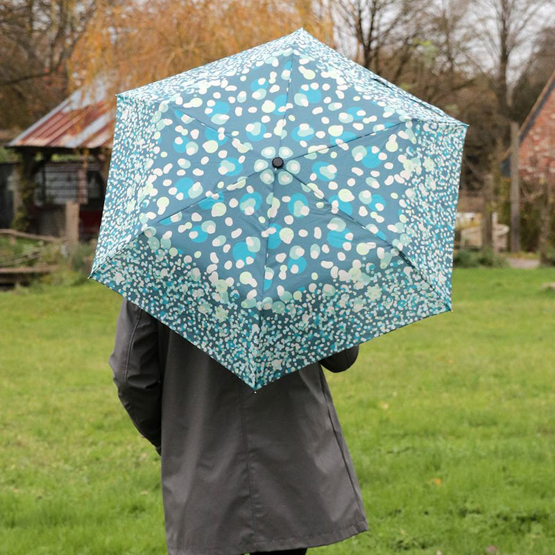 Blue/Aqua Spot Print Umbrella