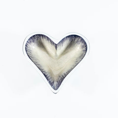 Brushed Silver X-Small Heart Dish