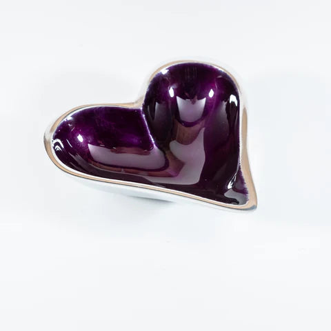 Purple X-Small Heart Dish