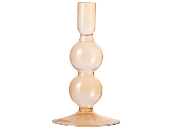 Dinner Candle Holder  Yellow