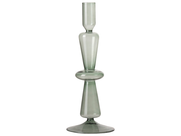 Dinner Candle Holder  Green