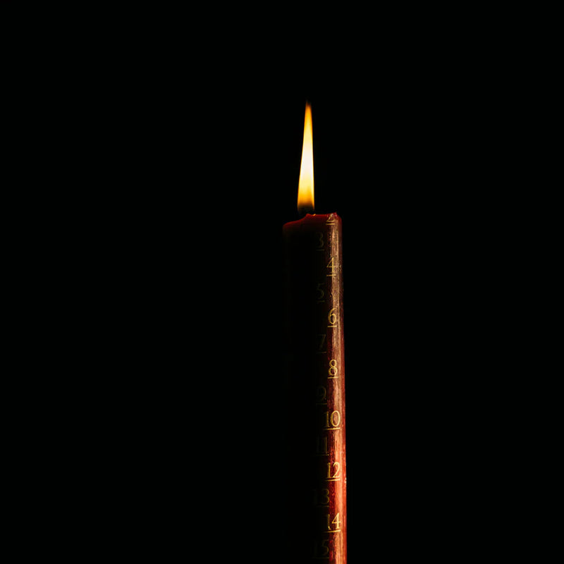 Christmas Red Advent Candle