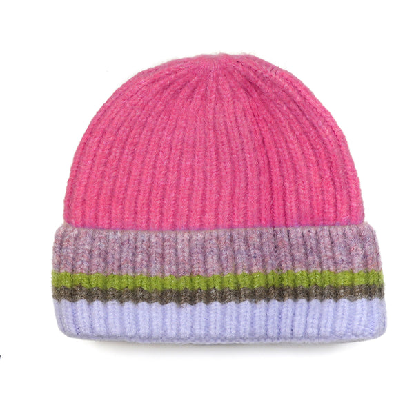Pink Rainbow Mix Beanie