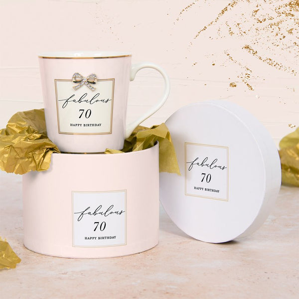 Happy 70th Birthday Fine China Mug
