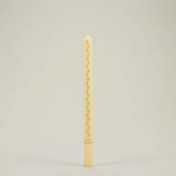 Christmas Ivory Advent Candle