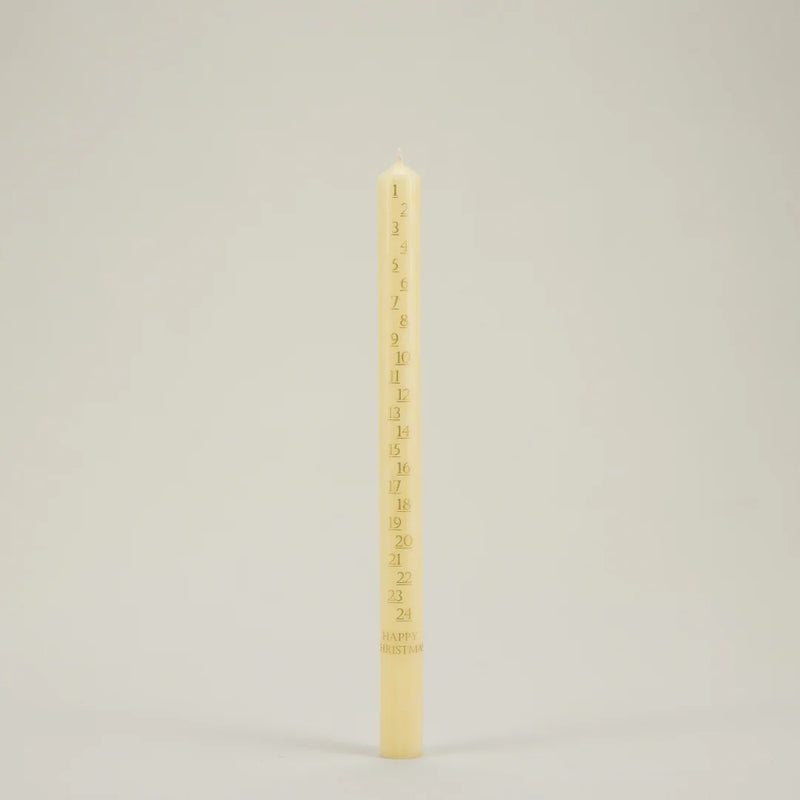 Christmas Ivory Advent Candle