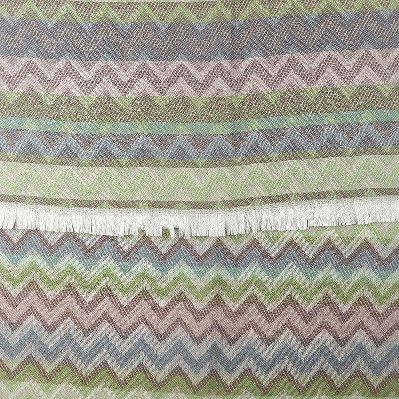 Soft Olive/Grey Chevron Scarf