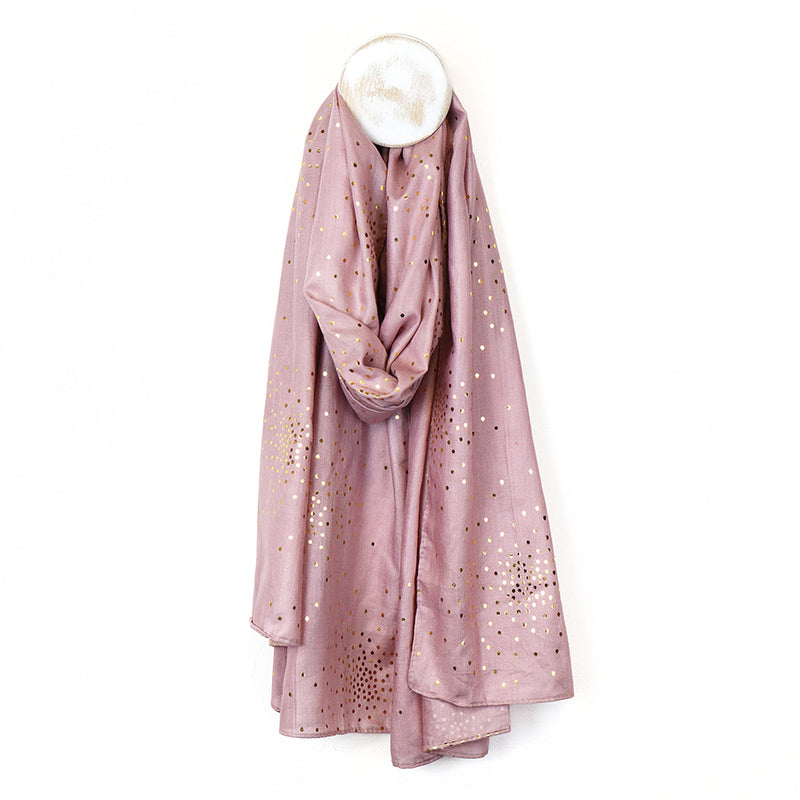 Blush Pink/Gold Speckle Scarf