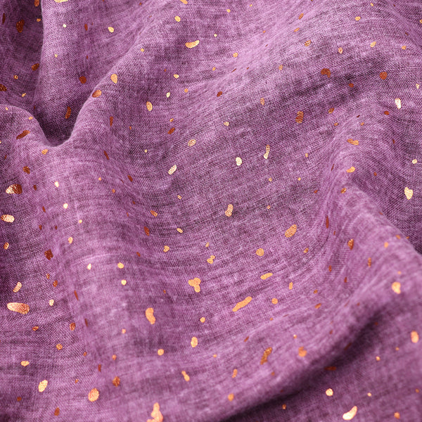 Light Plum Gold Fleck Scarf