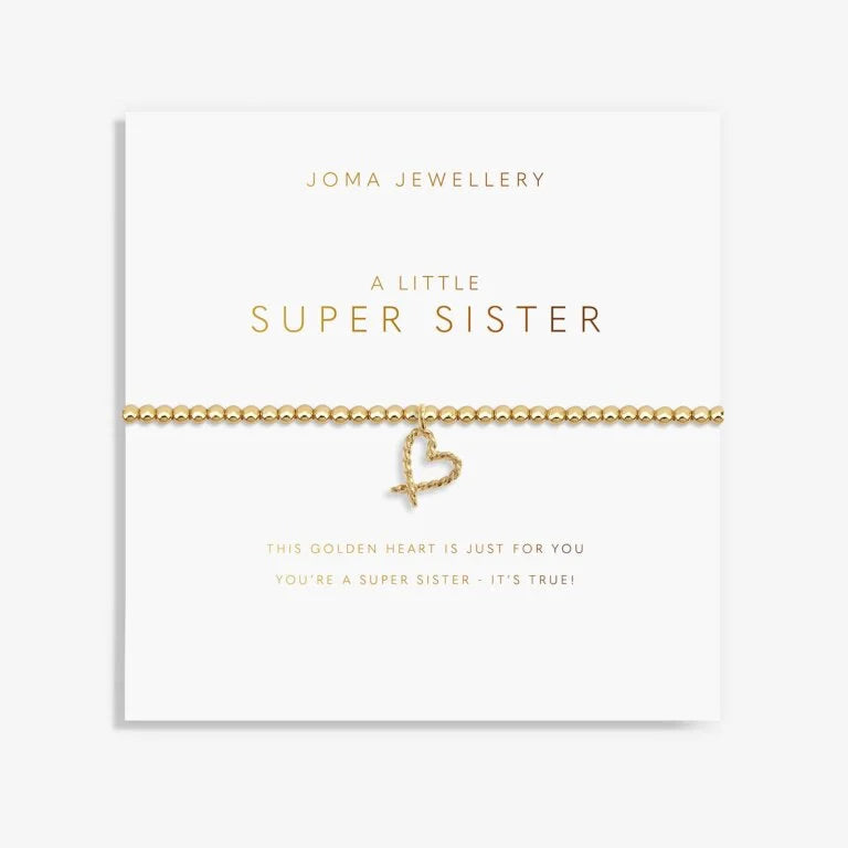A Little 'Super Sister' Gold Plated Bracelet