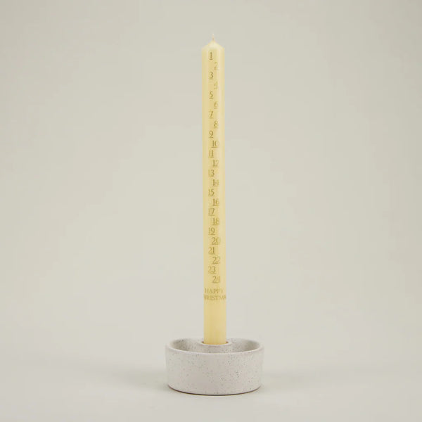 Christmas Ivory Advent Candle