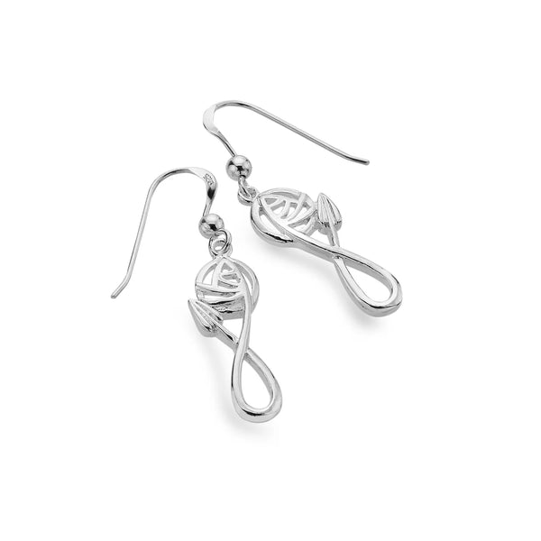 Mackintosh Rose Leaf Earrings