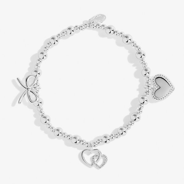 'Happy Birthday Daughter' Silver Charm Bracelet