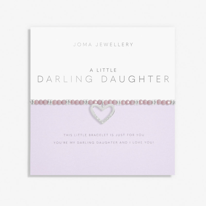 Darling Daughter Silver & Lilac Bracelet