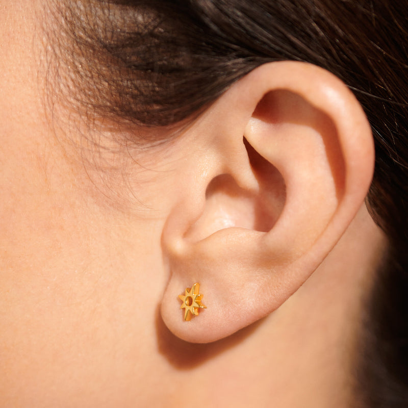 'Birthday Girl' Gold Earrings