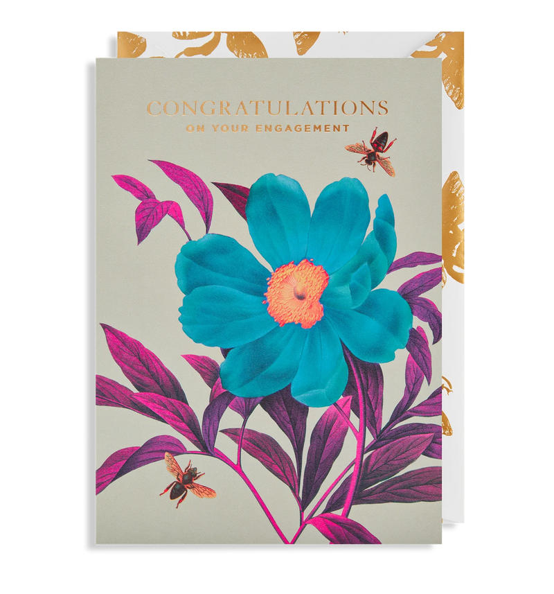 Floral Engagement Card